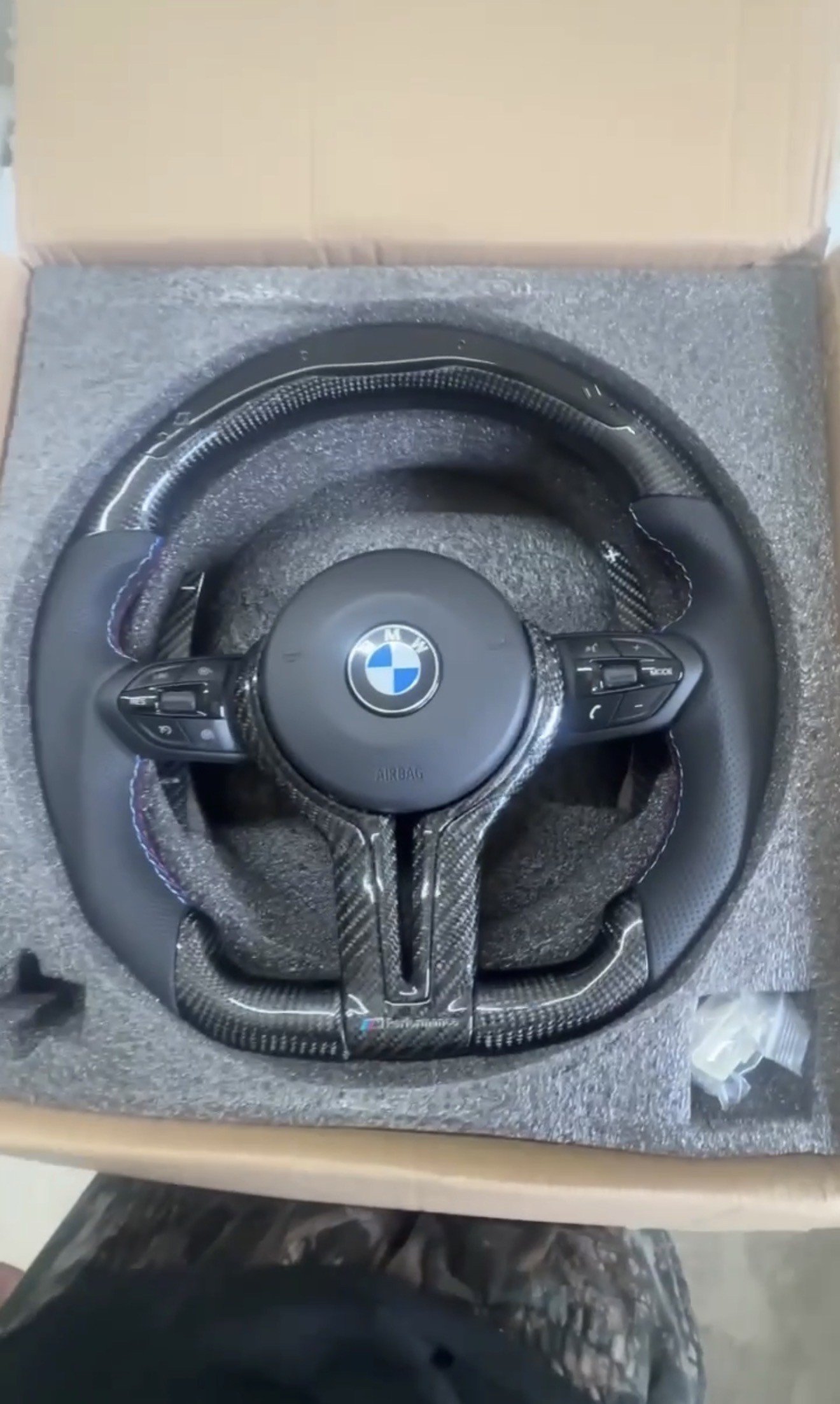 LED Carbon Fiber Steering Wheel