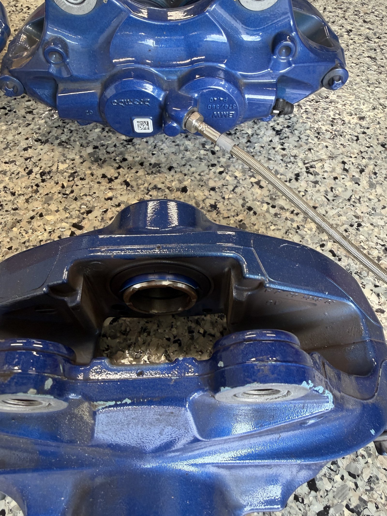 OEM M3/M4 Blue Calipers with Racing Brake Piston Upgrade - Image 8