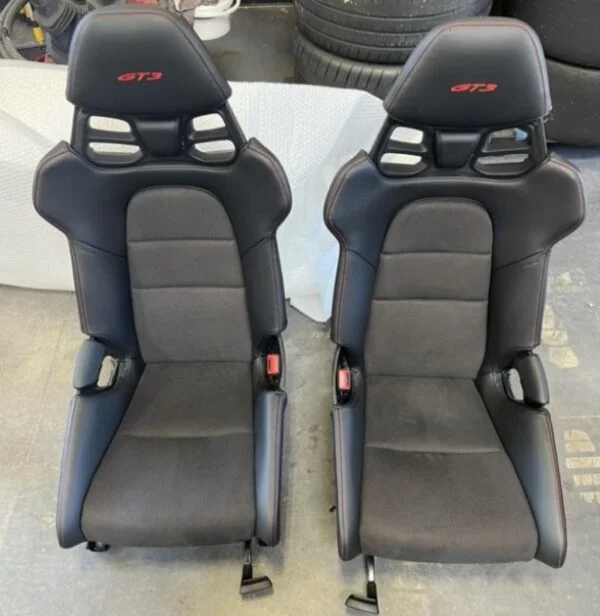 Porsche 911 GT3 OEM Lightweight Bucket Seats (LWB) — CFRP Carbon Shell | Pair | 997 / 991 / 992 - Image 2