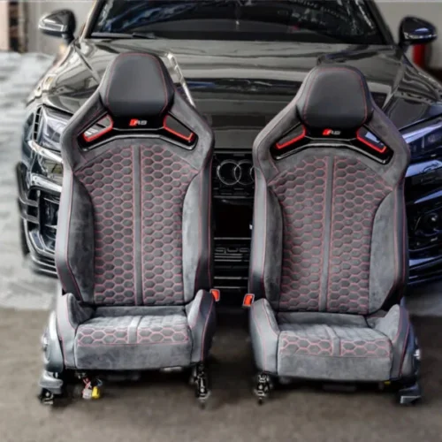 Audi RS Carbon Bucket Seats | OEM Frame, Dry Carbon Fiber Shell | RS3, RS4, RS5, RS6, RS7
