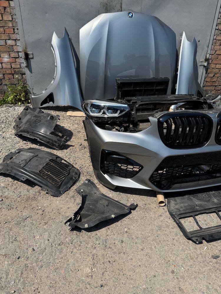Front BMW X3M F97 hood wings bumper color A72 - Image 2