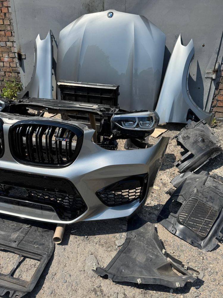 Front BMW X3M F97 hood wings bumper color A72 - Image 3
